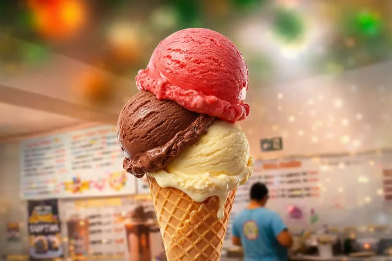 Cascão com 3 Bolas de Sorvete — Sorveteria Itapolitana Cajuru