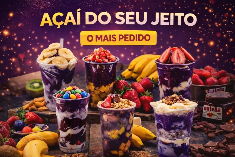 Açaí do Seu Jeito — O Mais Pedido — Sorveteria Itapolitana Cajuru