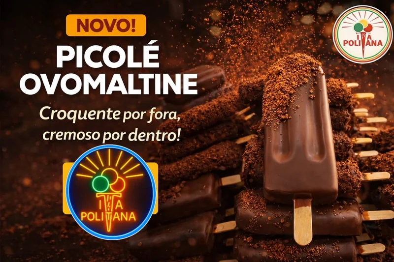 Picolé Ovomaltine Novo — Sorveteria Itapolitana Cajuru